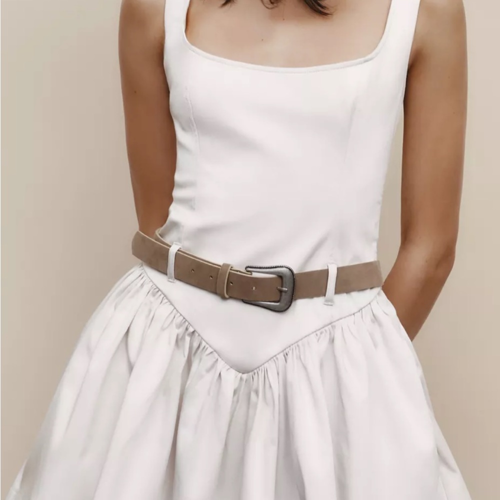 Zara Fitted Belted Short Dress
